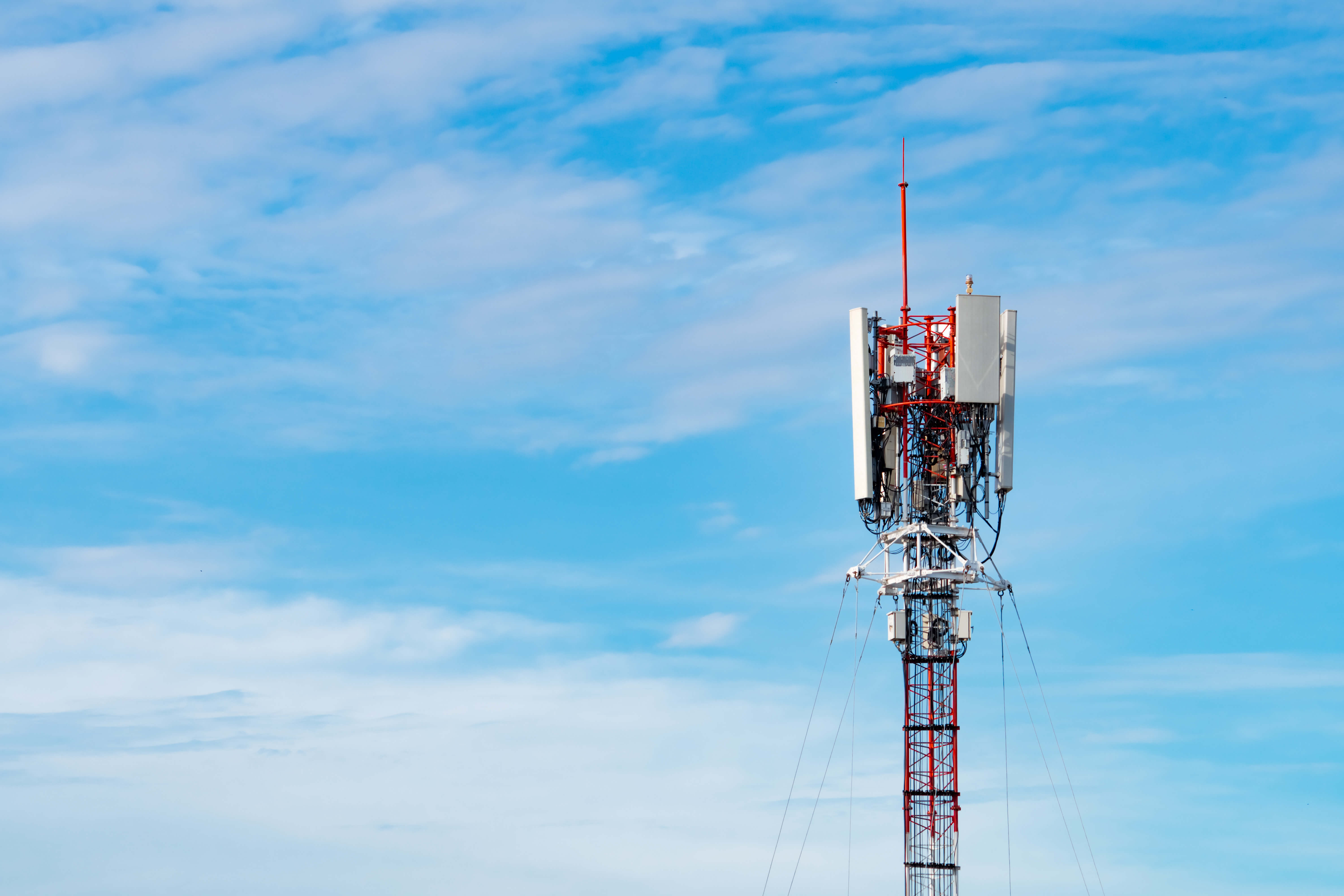 telecom tower and blue sky