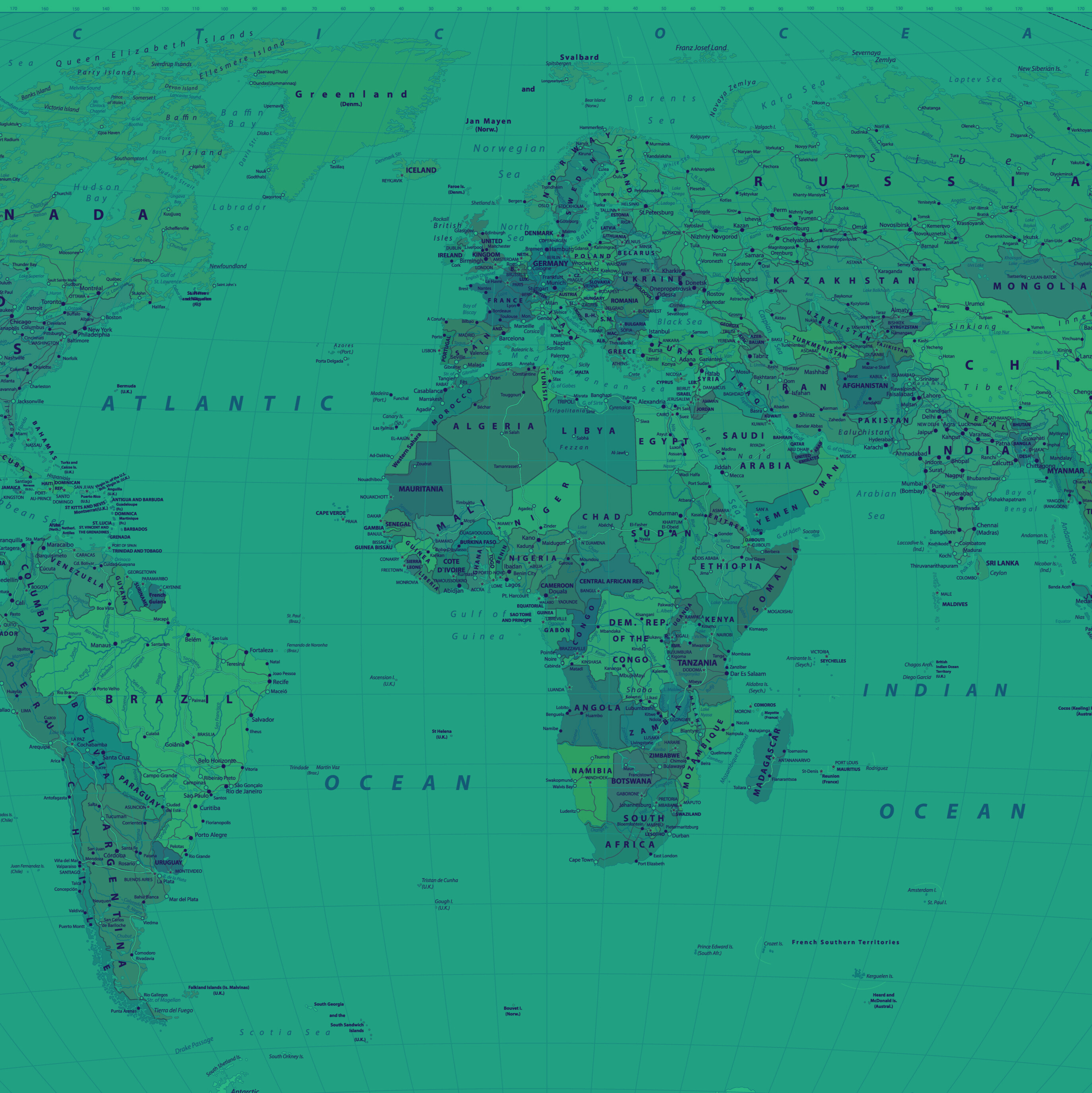 world map