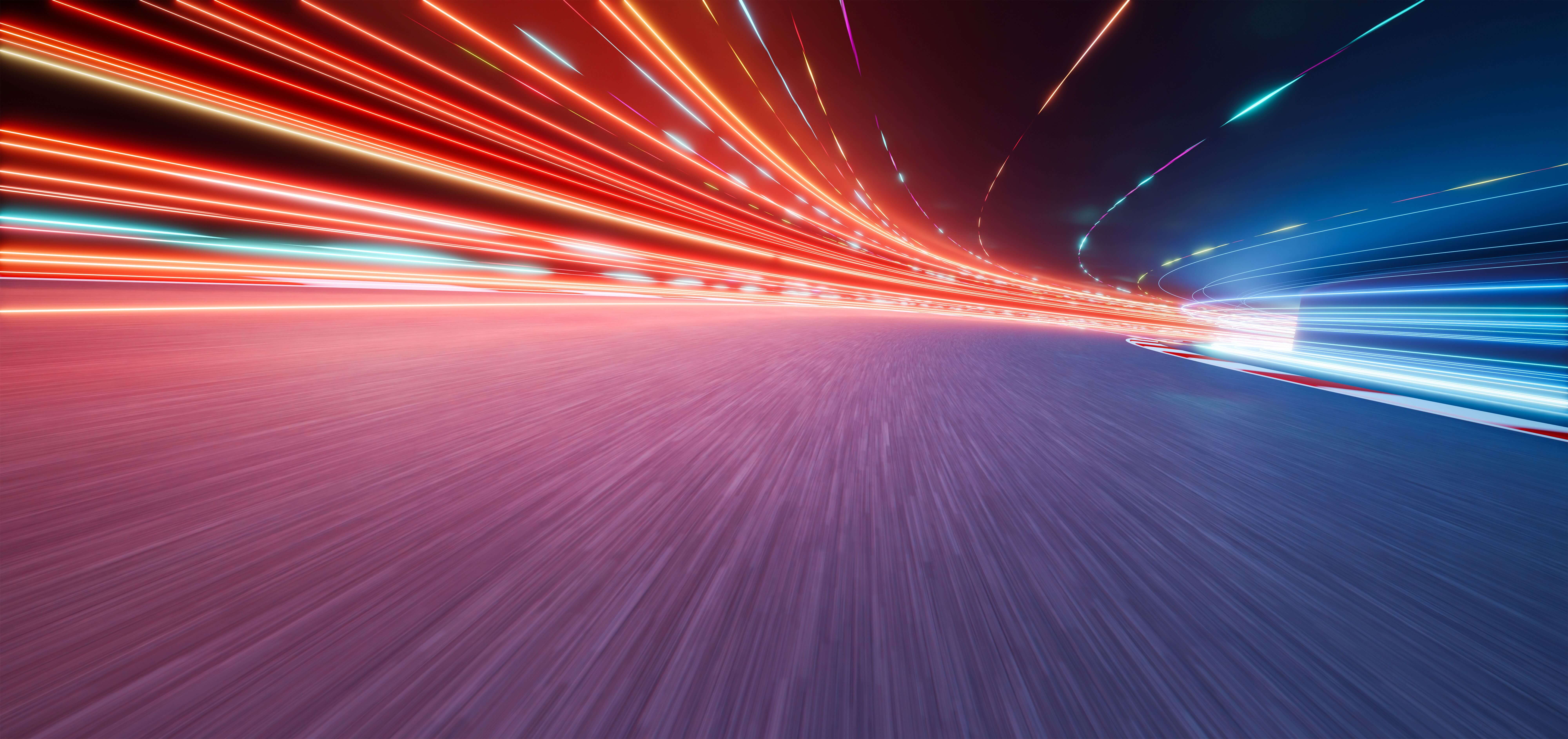 dynamic image of race track