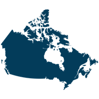 illustrated map of Canada