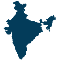 map illustration of india