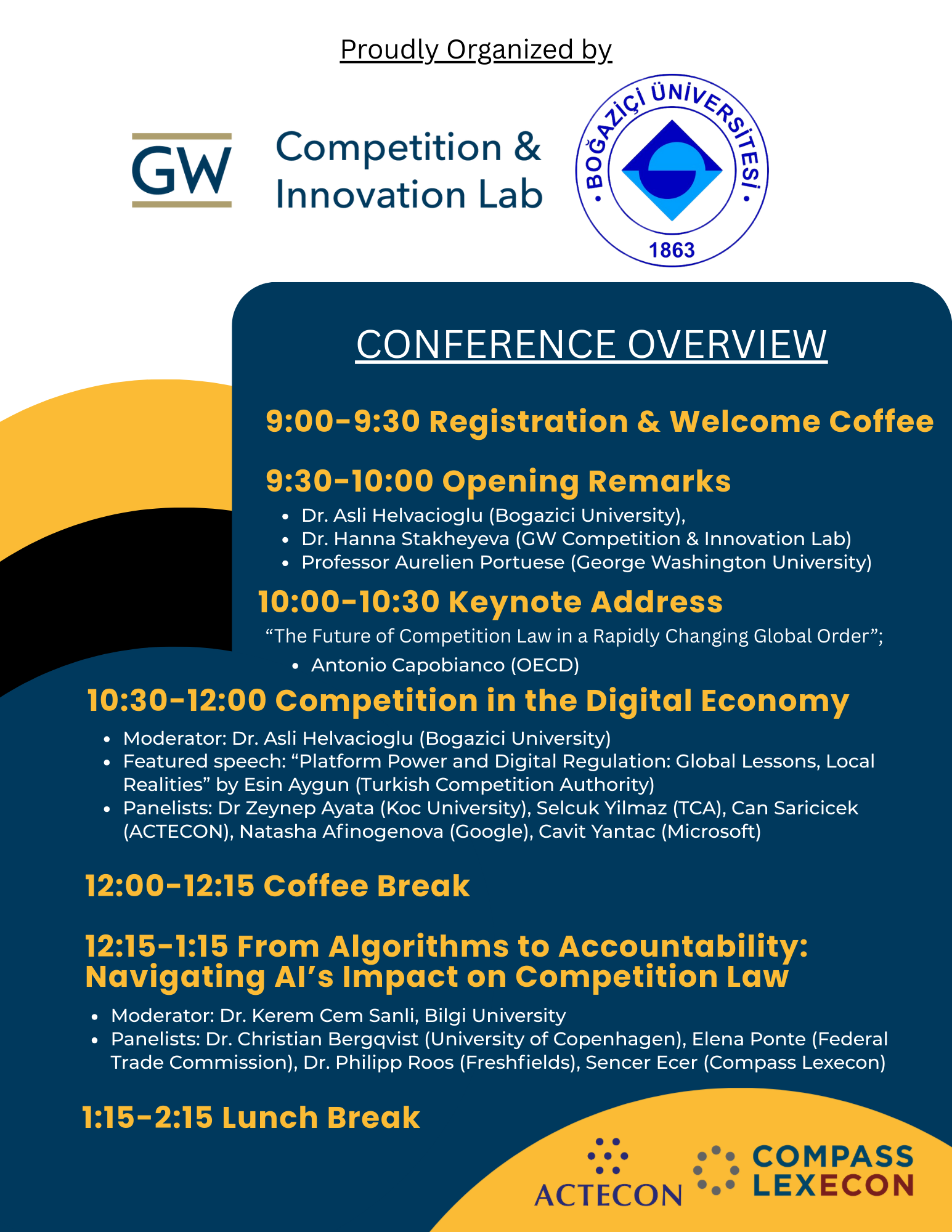 Flyer and Agenda for Istanbul conference - all text and download link available on site
