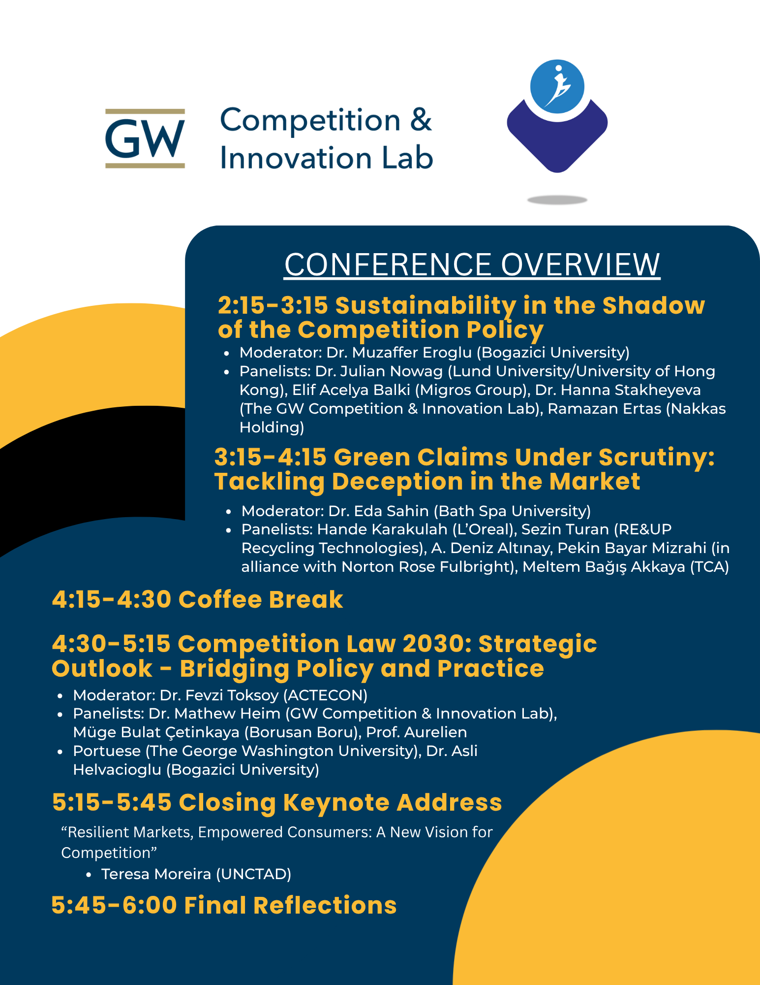 Agenda for conference in Turkey. The agenda is available as text on the site as well